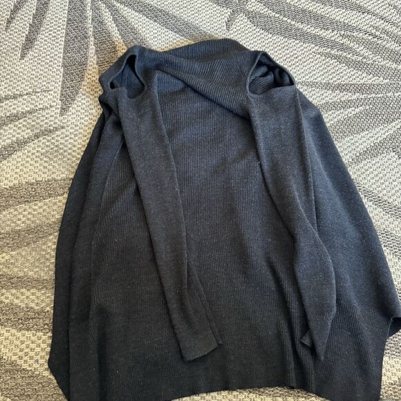 All Saints 100% Merino‎ Wool Drina Wrap Cardigan Sweater in Black, size XS - Picture 7 of 8